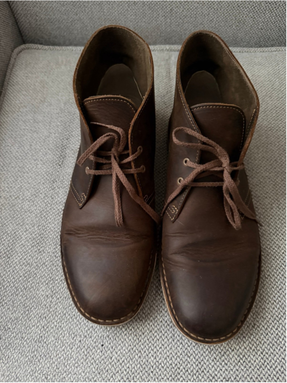 Clarks Bushacre 2 chukka books dark brown sz 10